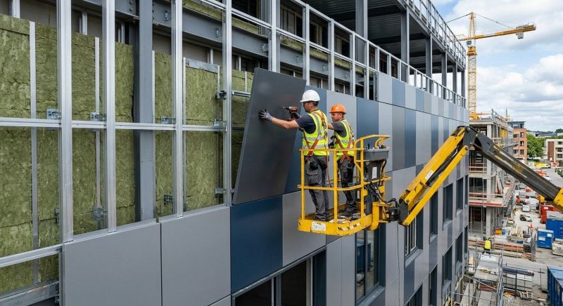 Facade Cladding Installation in Fayetteville, NC