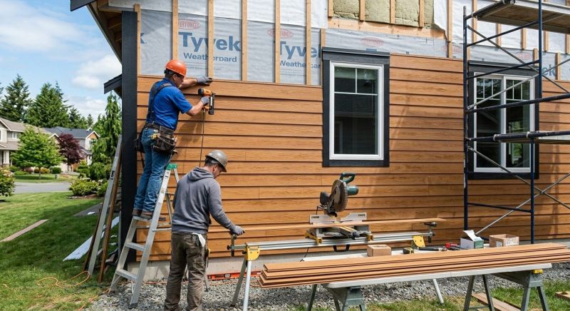 Faux Wood Siding Installation in Vass, NC