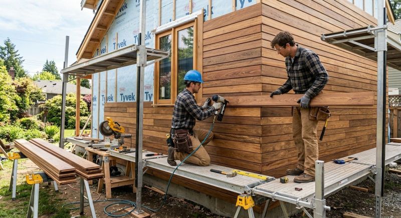 Hardwood Siding Installation in Fayetteville, NC