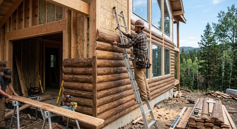 Log Siding Installation in Aberdeen, NC