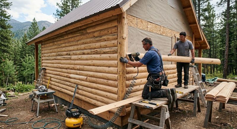 Log Siding Installation in Hoke County, NC
