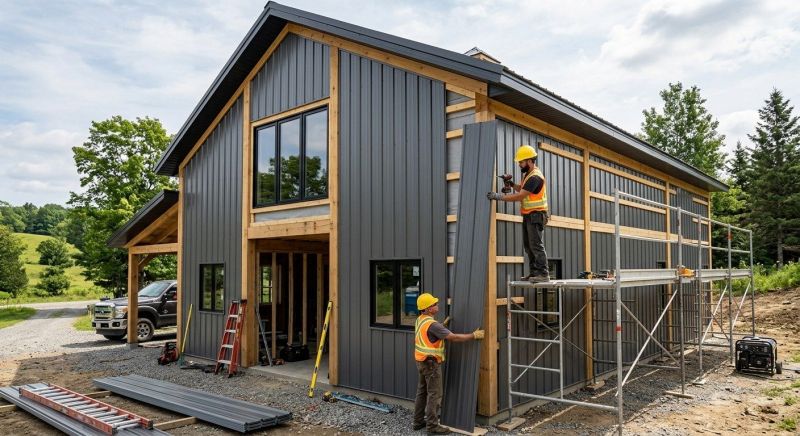 Pole Barn Siding Installation in Fayetteville, NC