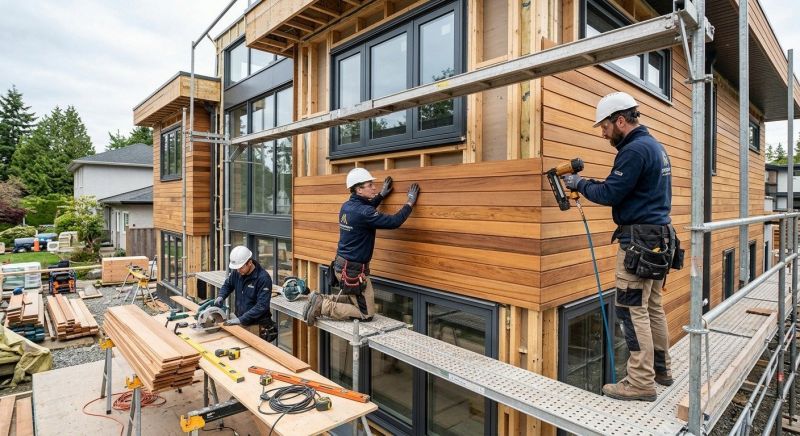 Wood Cladding Installation in Hoke County, NC