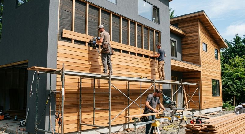Wood Cladding Installation in Fayetteville, NC